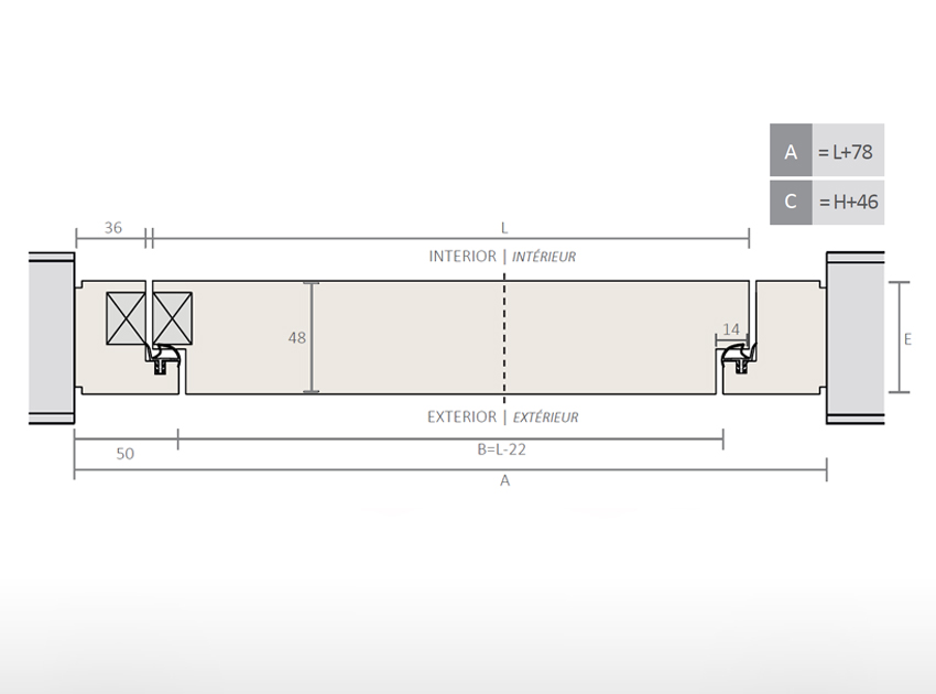 Aro porta batente Compact
