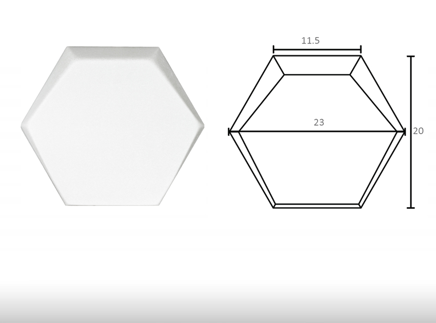 Panneau mural 3D GS - Hexagonal